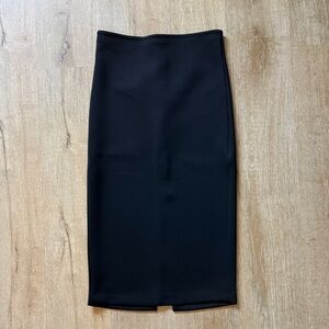 Good American Black Scuba Pencil Skirt